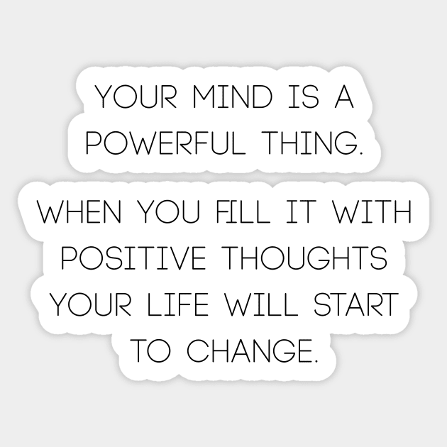 Your mind is a powerful thing Sticker by RoseAesthetic